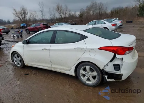 2012 Hyundai Elantra Gls from USA, damaged, VIN 5NPDH4AE9CH150837